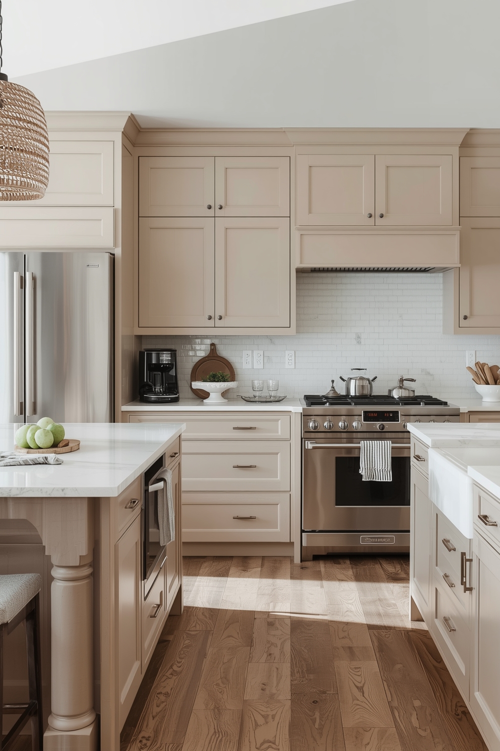 Beige Cabinets for a Nurturing Kitchen Feel