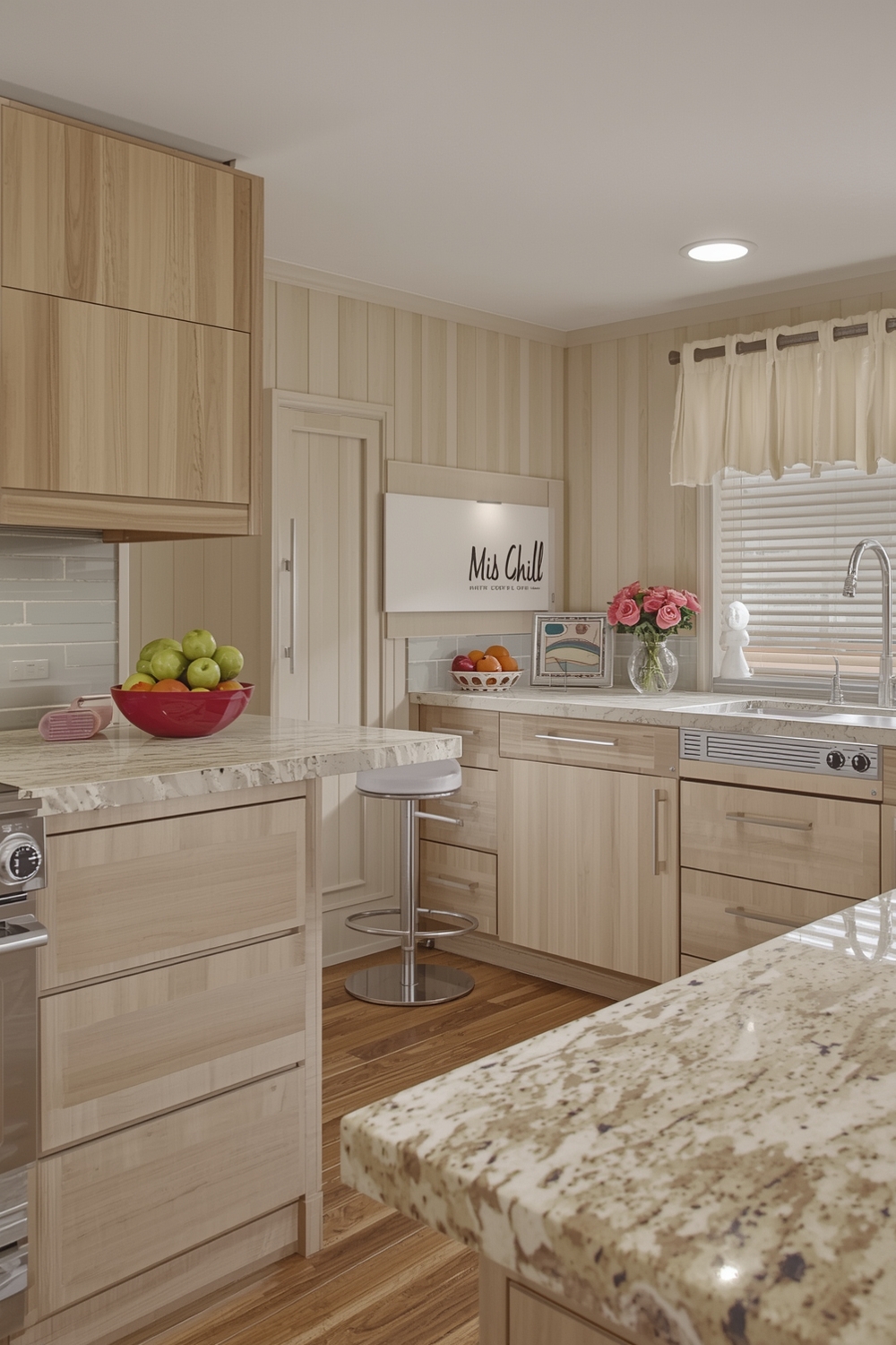 Beige Cabinets with Laminate Countertop Ideas