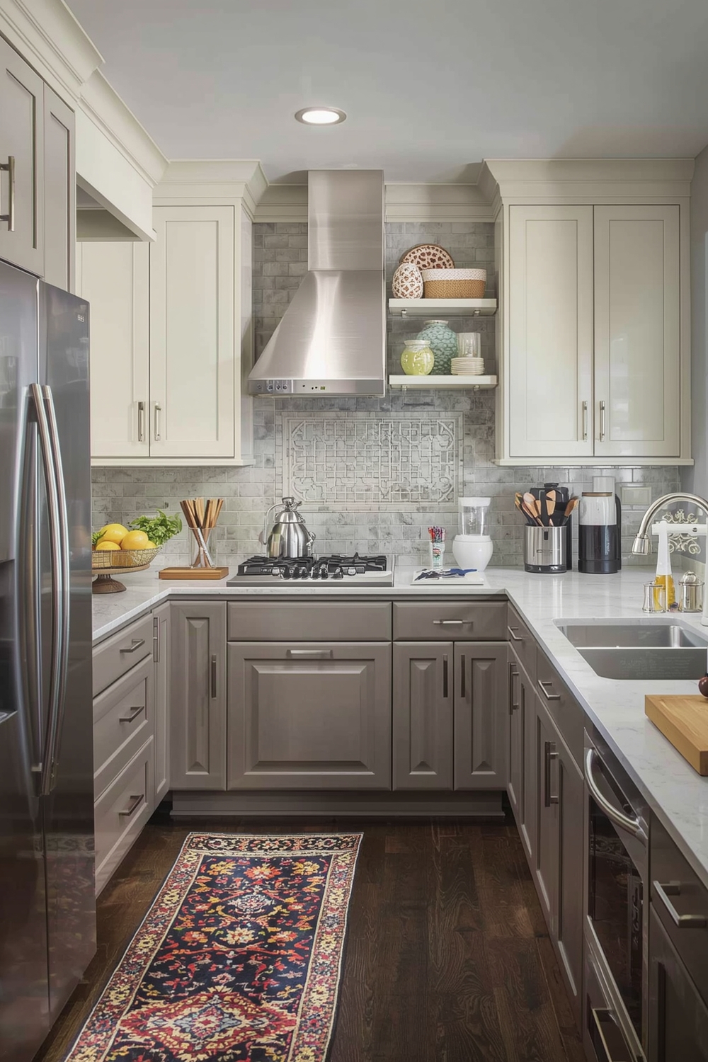 Beige Cabinets with Sconce Lighting Ideas