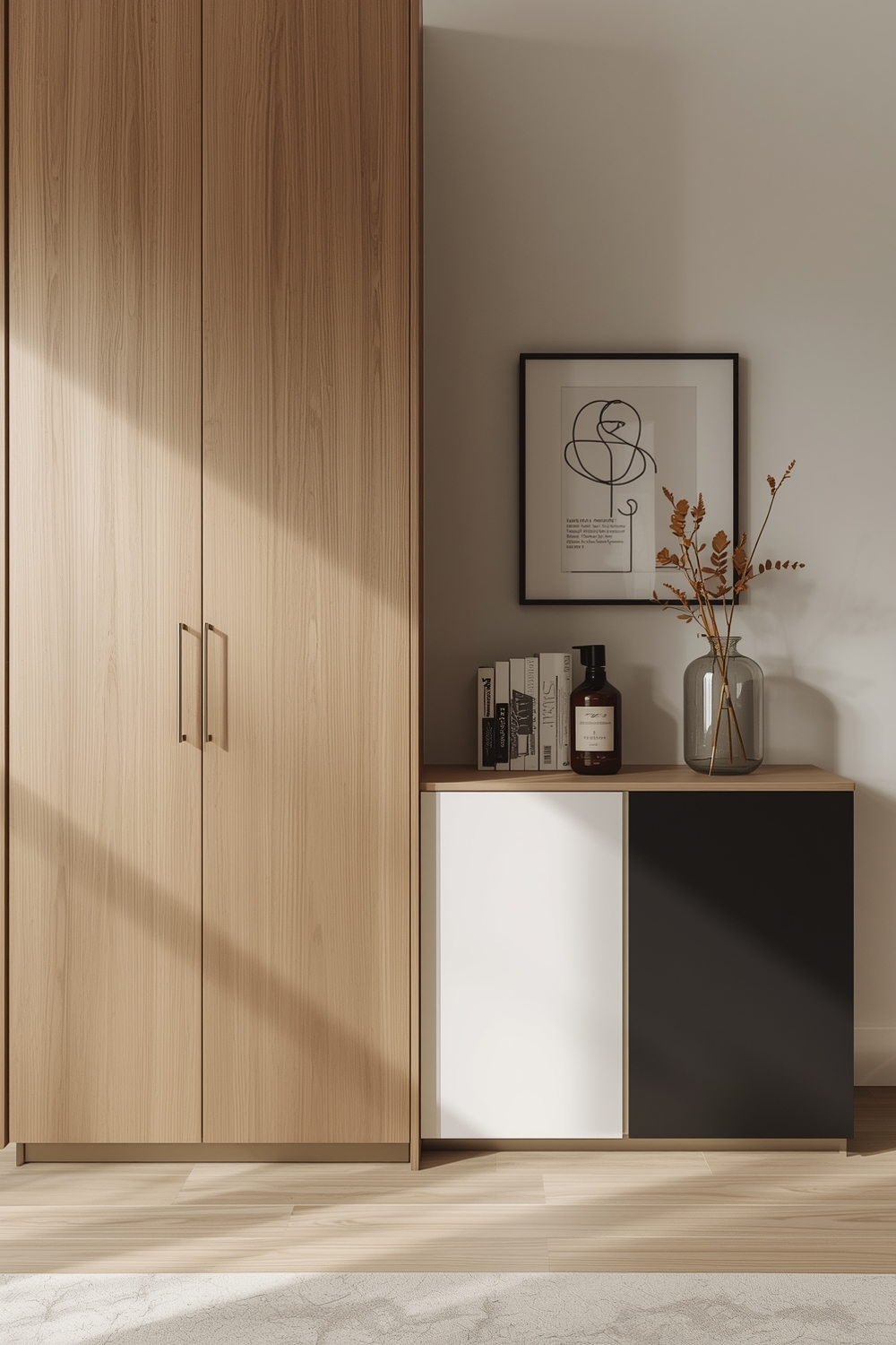 Contemporary Two-Toned Cabinet Configurations