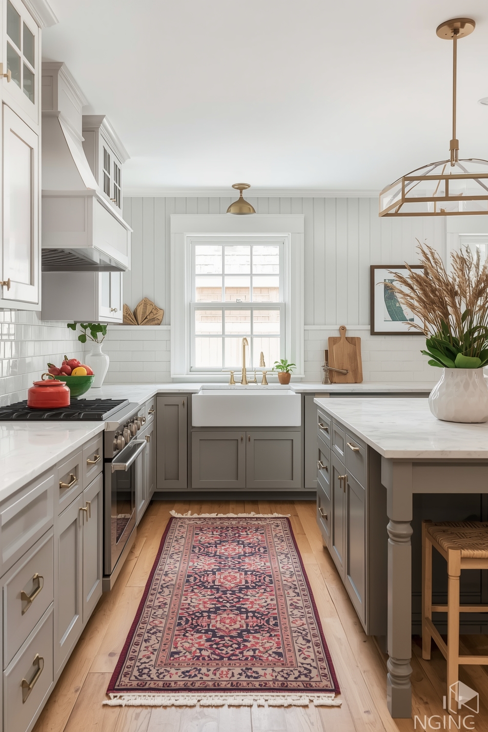 Lively Two-Toned Kitchen Interiors