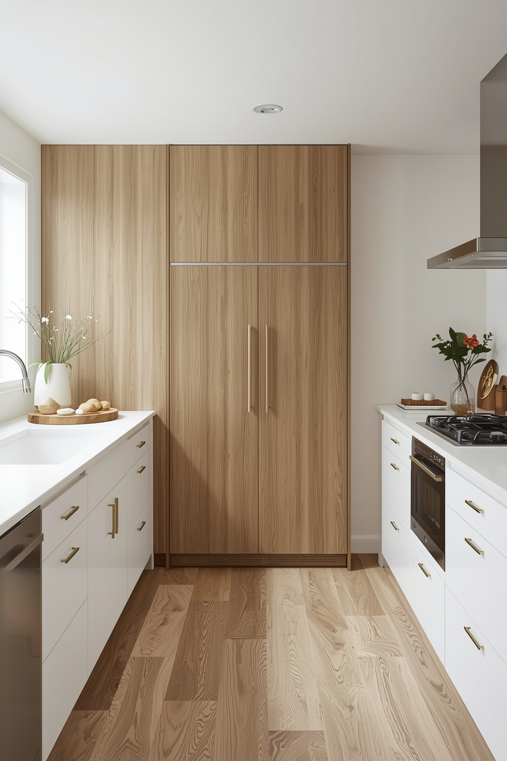 Logical White Oak Kitchen Planning