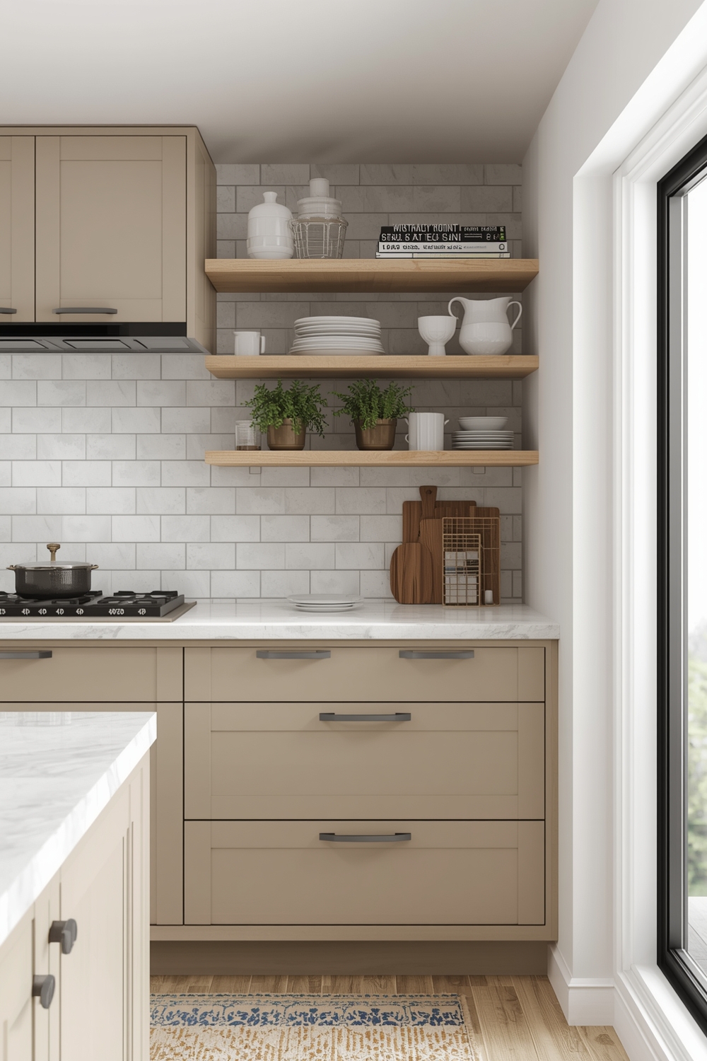 Scandinavian Beige Kitchen Cabinet Styles
