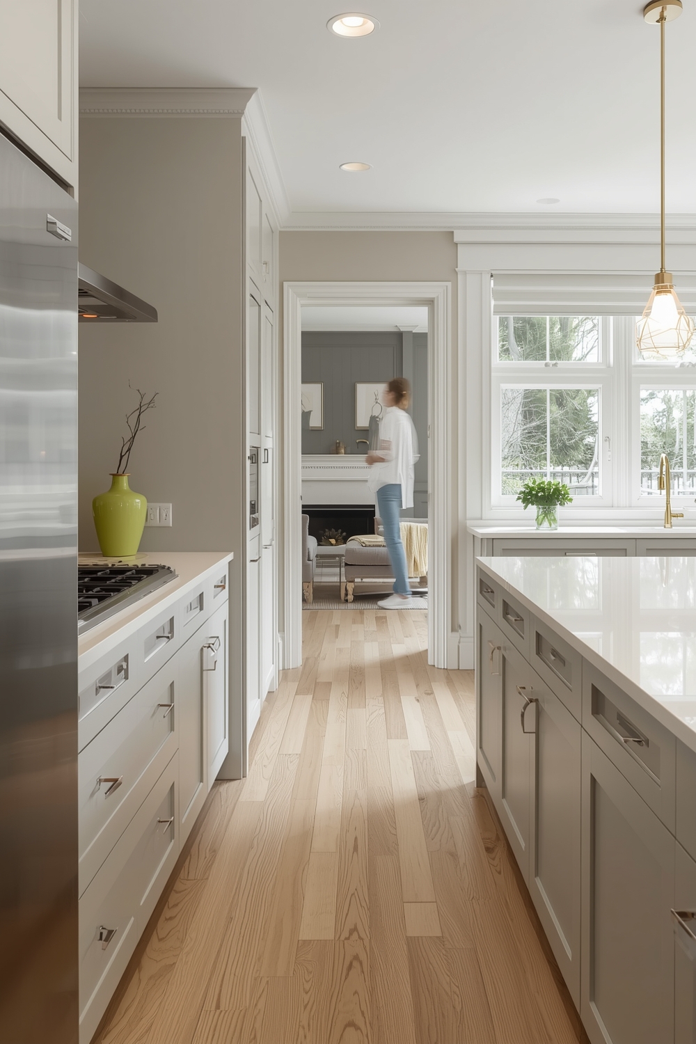 Seamless White Oak Kitchen Design