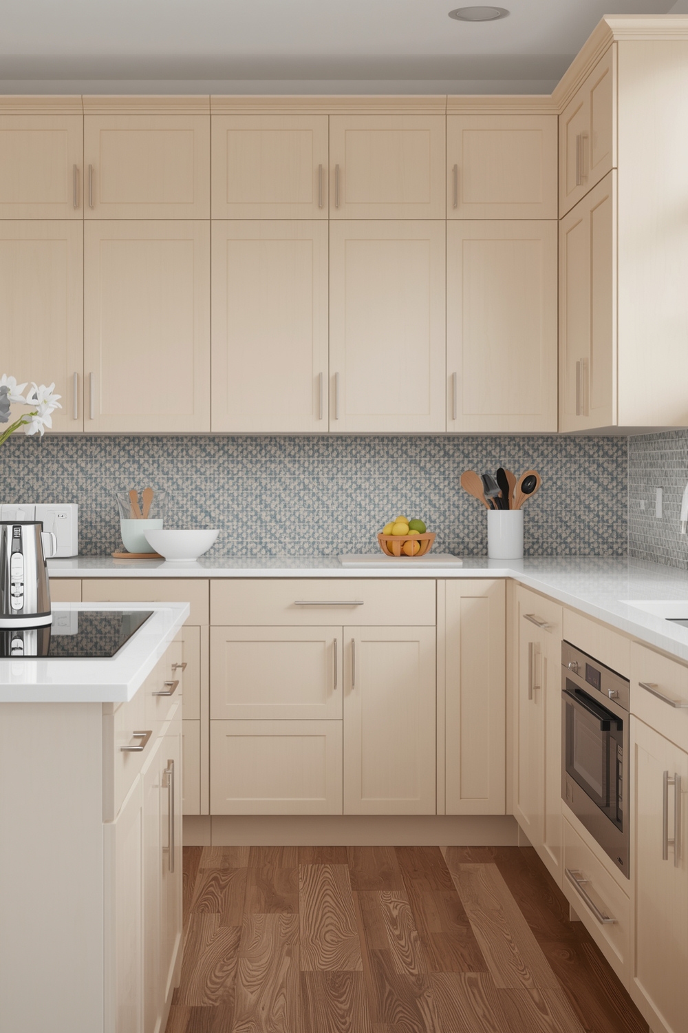 Smart Beige Kitchen Cabinet Designs