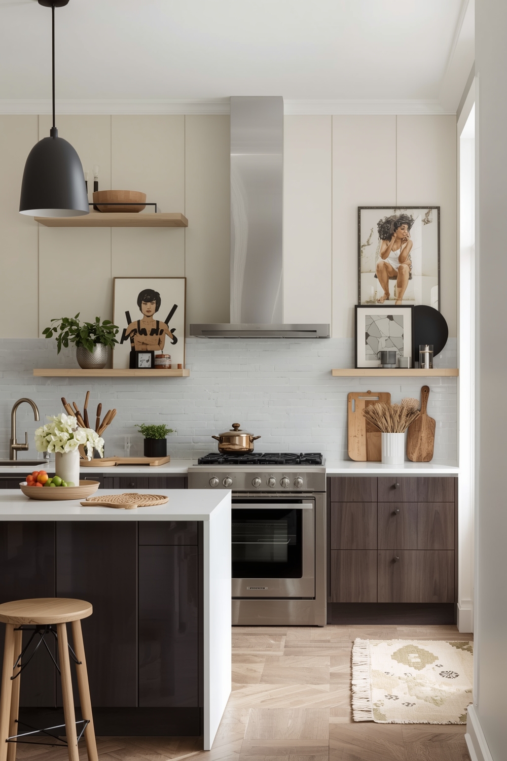 Two-Toned Kitchen Spatial Strategies