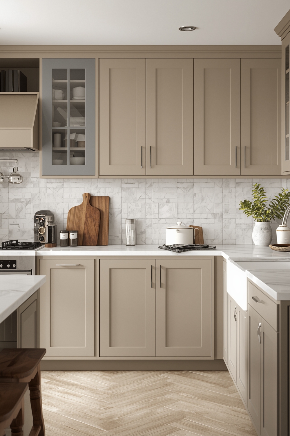 Urban Beige Kitchen Cabinet Concepts