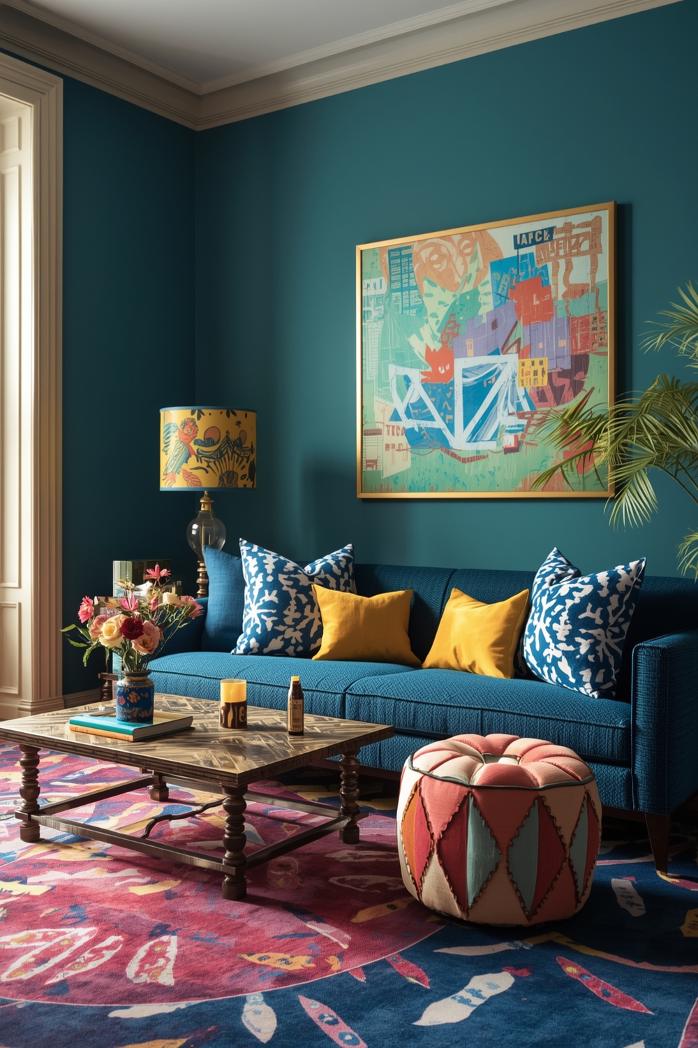 Vibrant and Fashion-Forward Room Hues