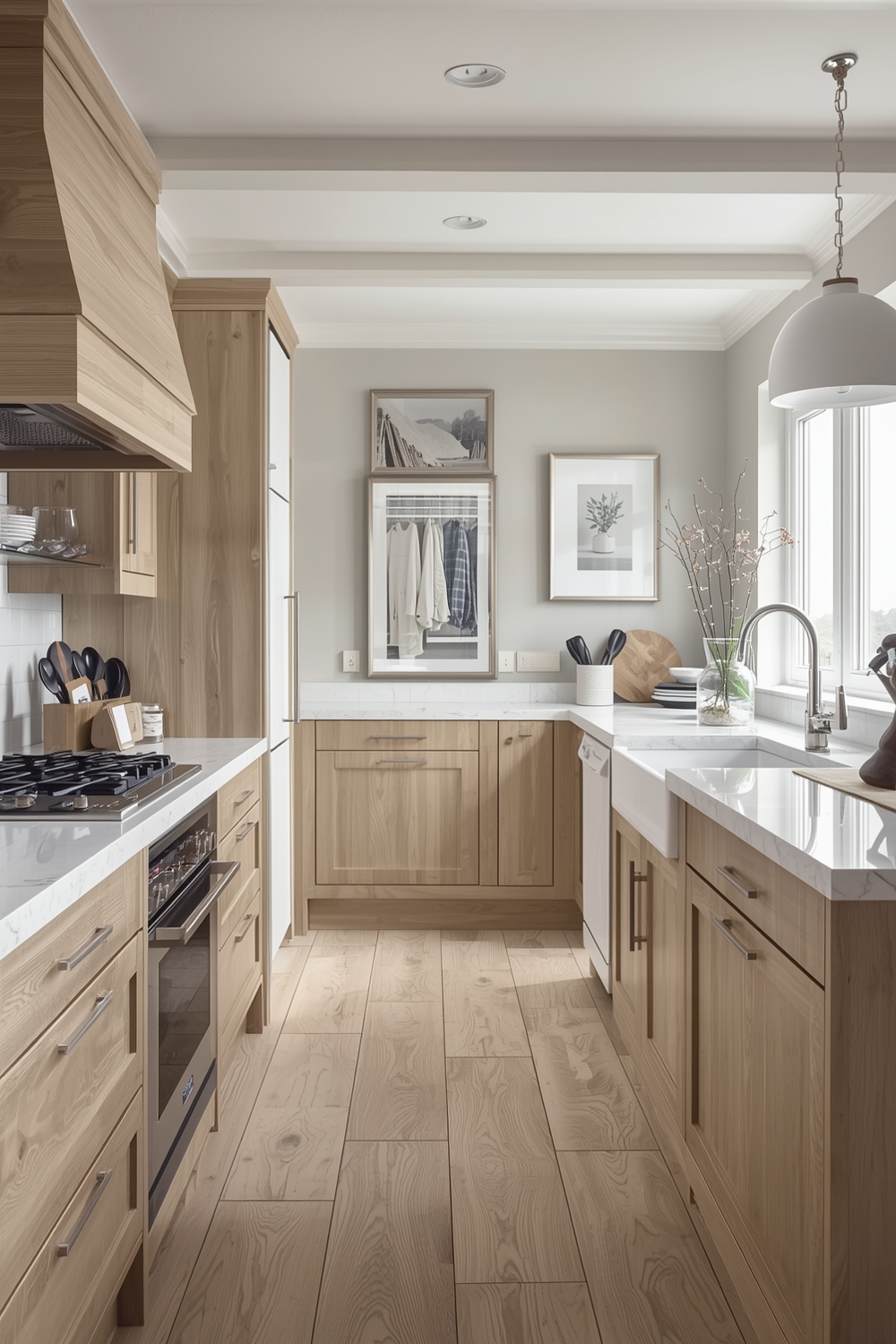 White Oak Kitchen Blueprint for New Builds