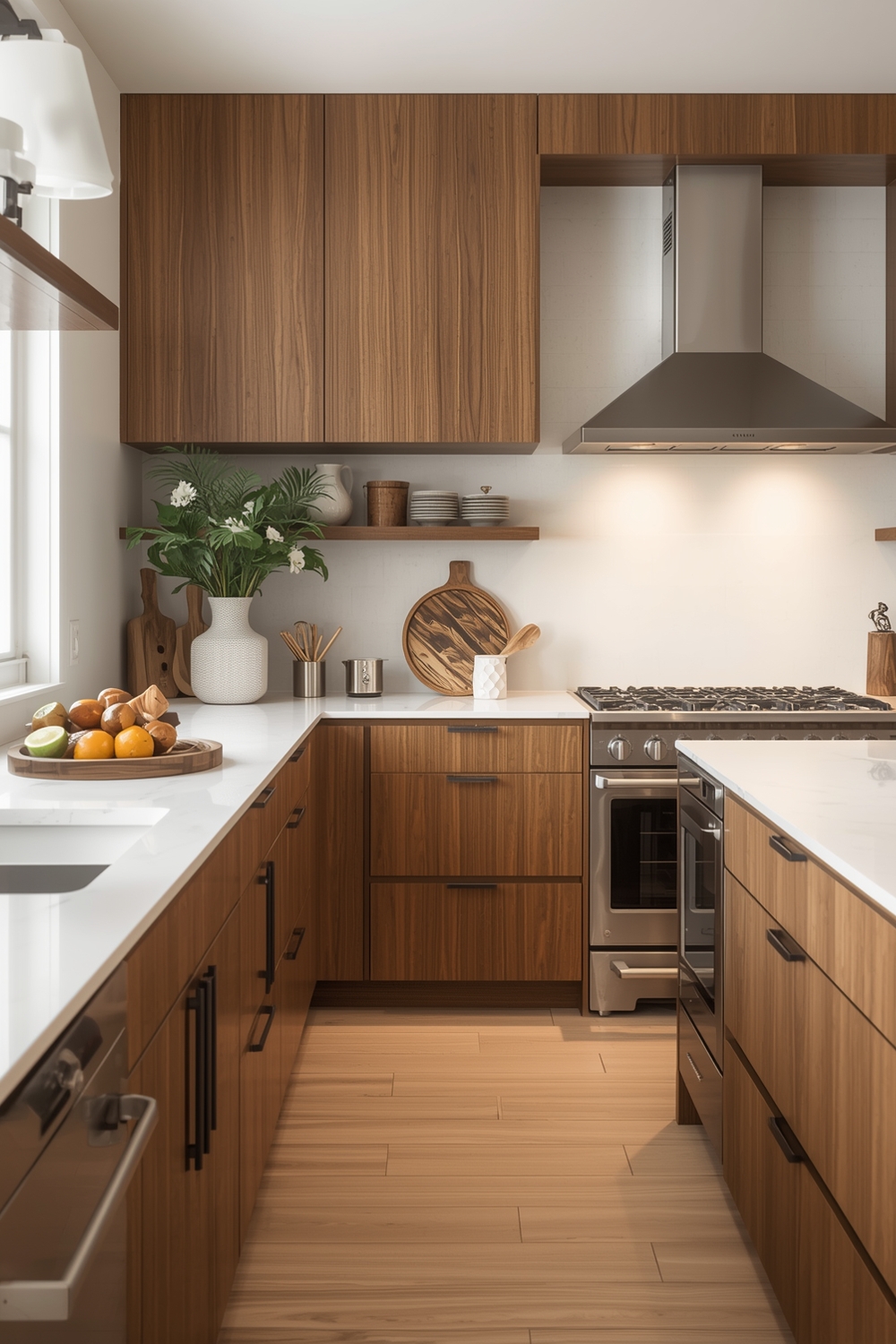 White Oak Kitchen Surface Material Ideas