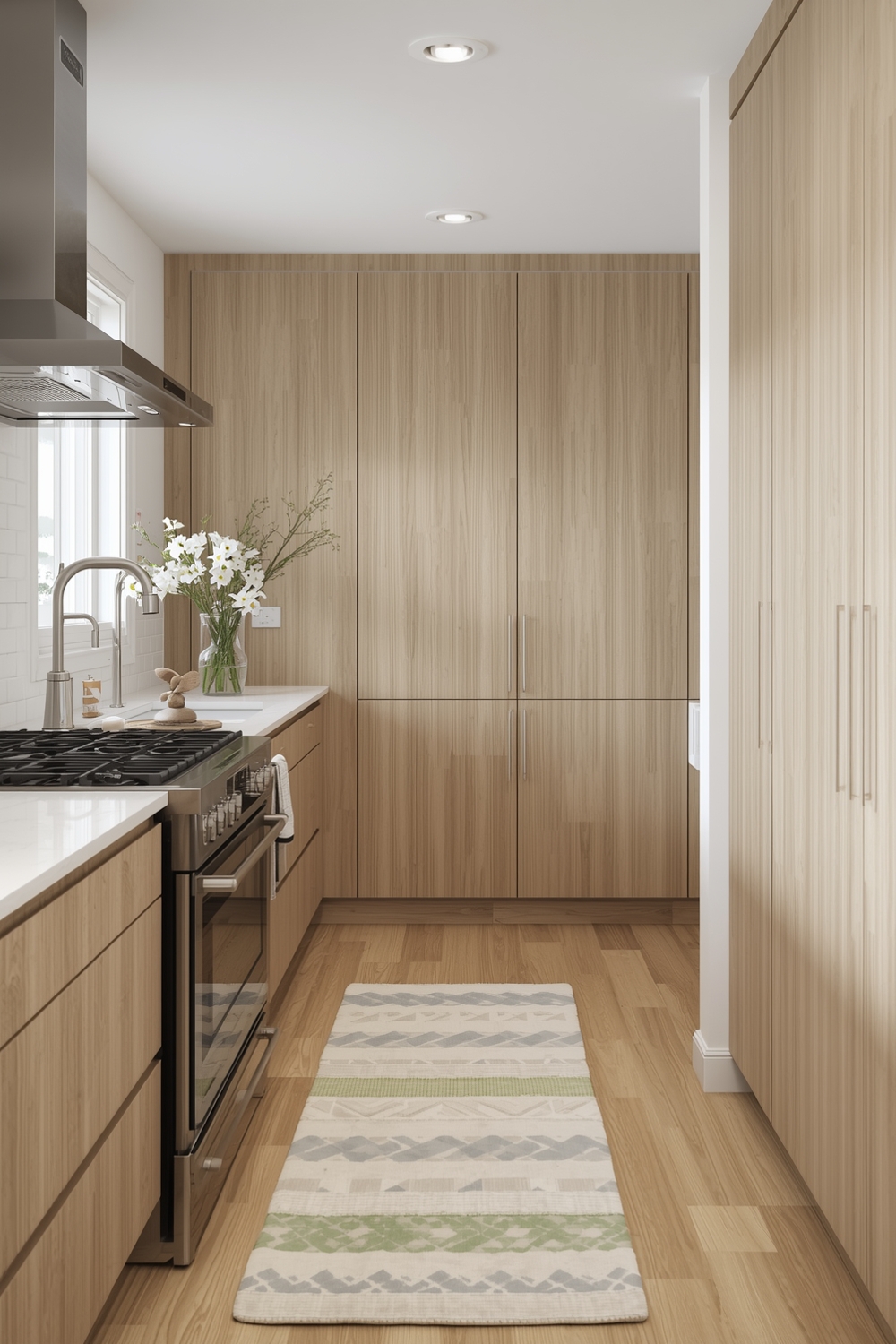 Wide White Oak Kitchen Concepts