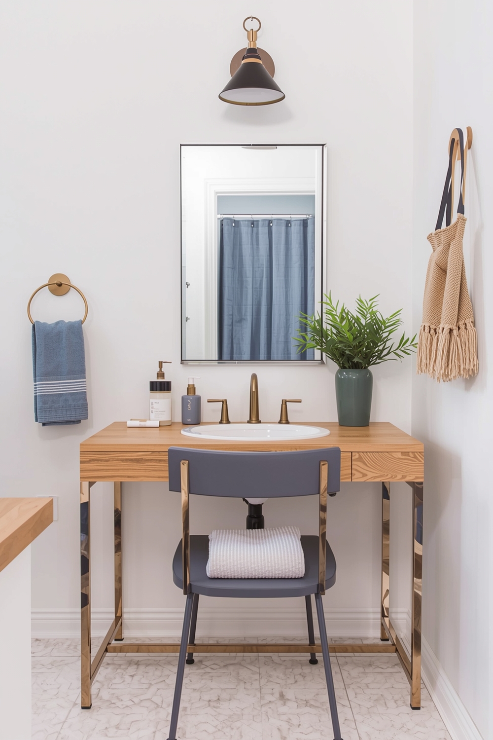 Bathroom Mirror Workspace Idea Examples
