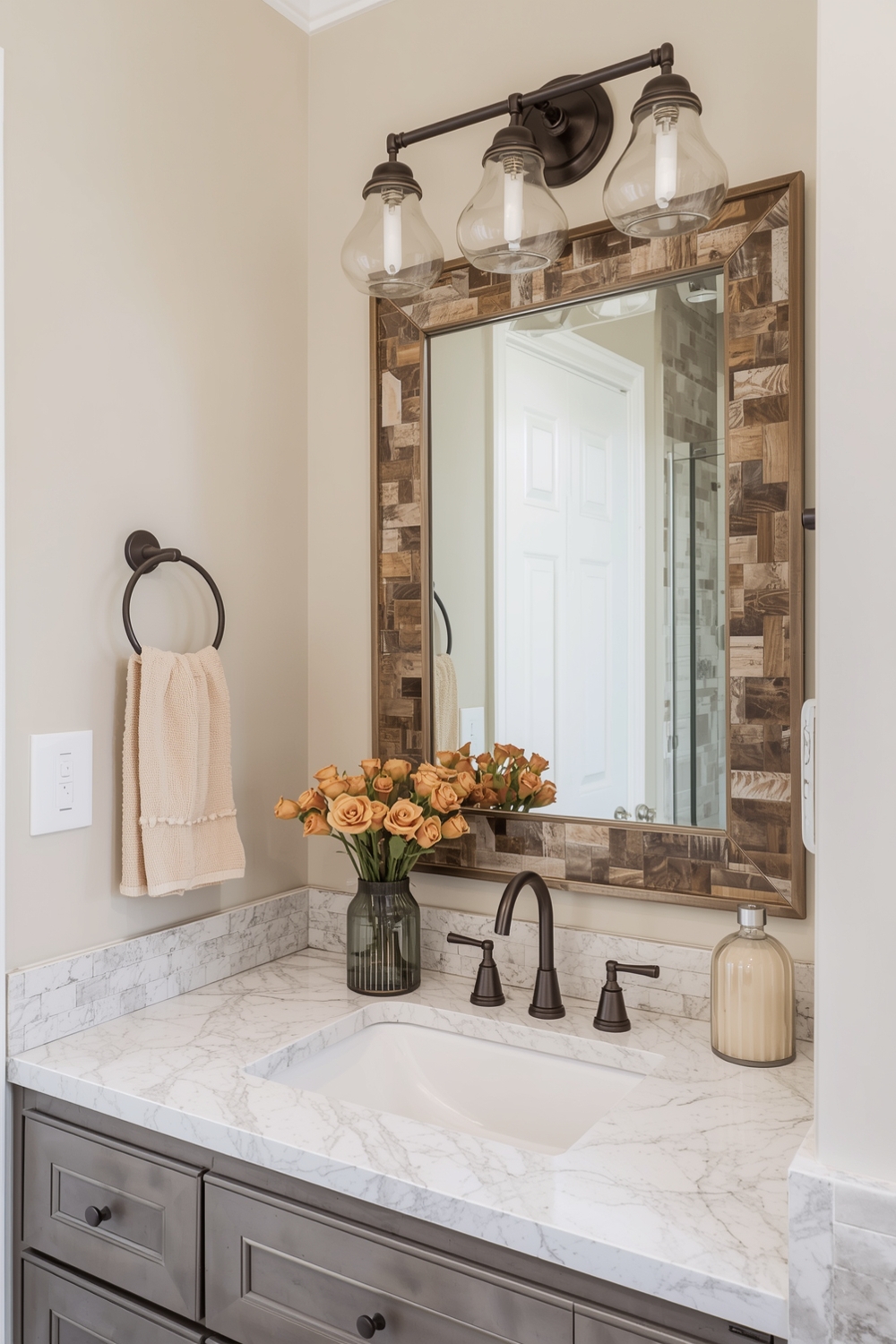 Bathroom Mirror Workspace Layout Examples