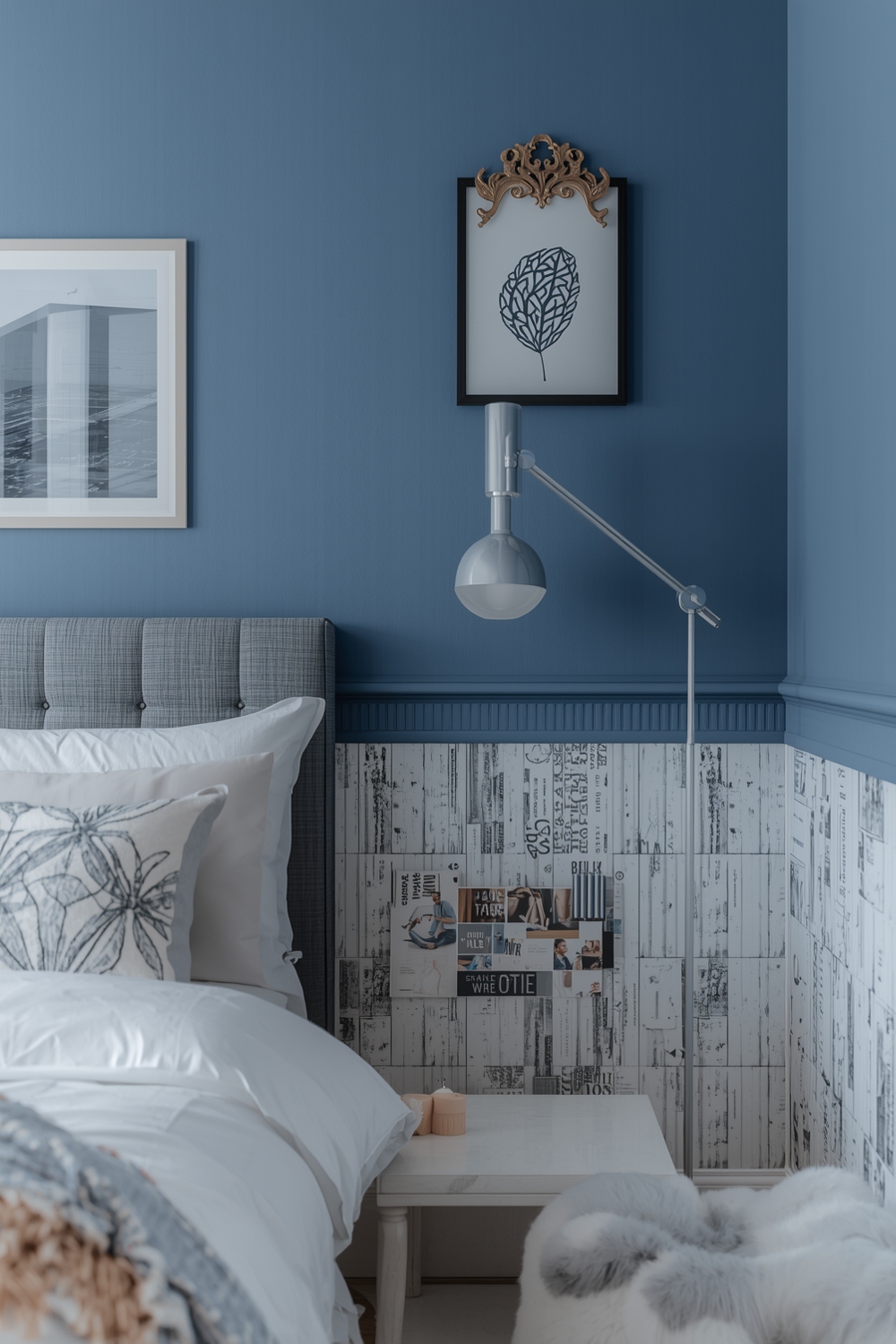 Blue Bedroom Color Accent Boards