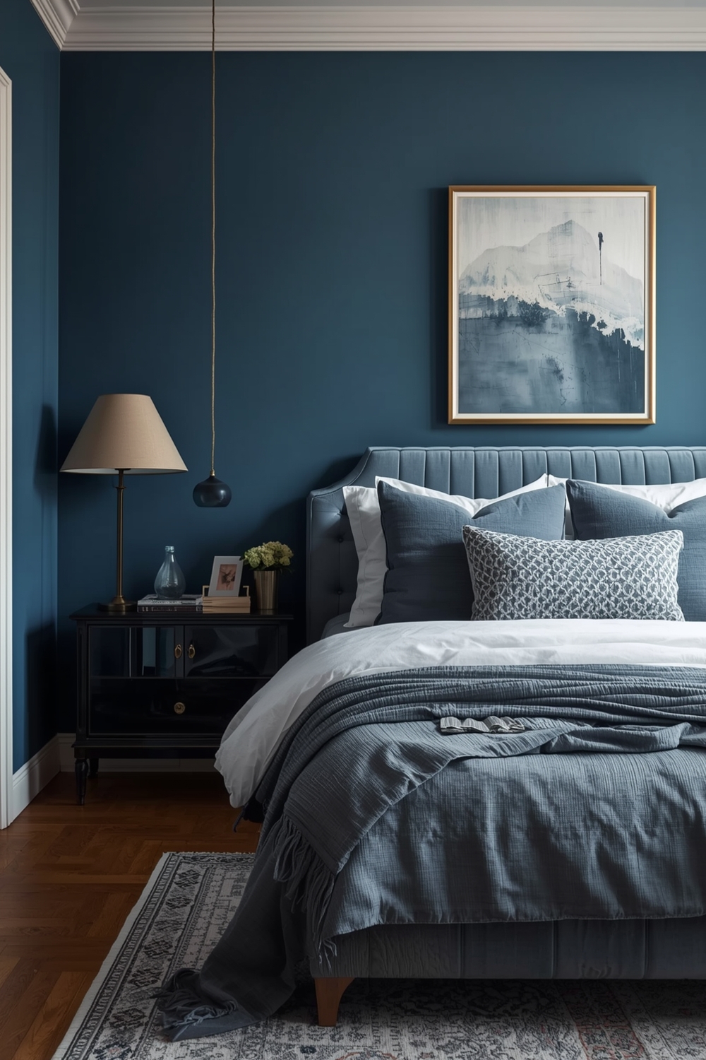 Blue Bedroom Layout Galleries for Snug Atmospheres