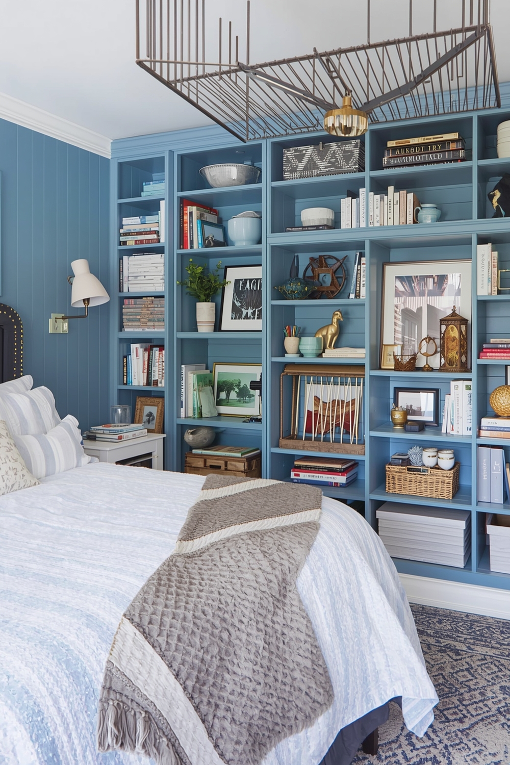 Blue Bedroom Storage Idea Galleries