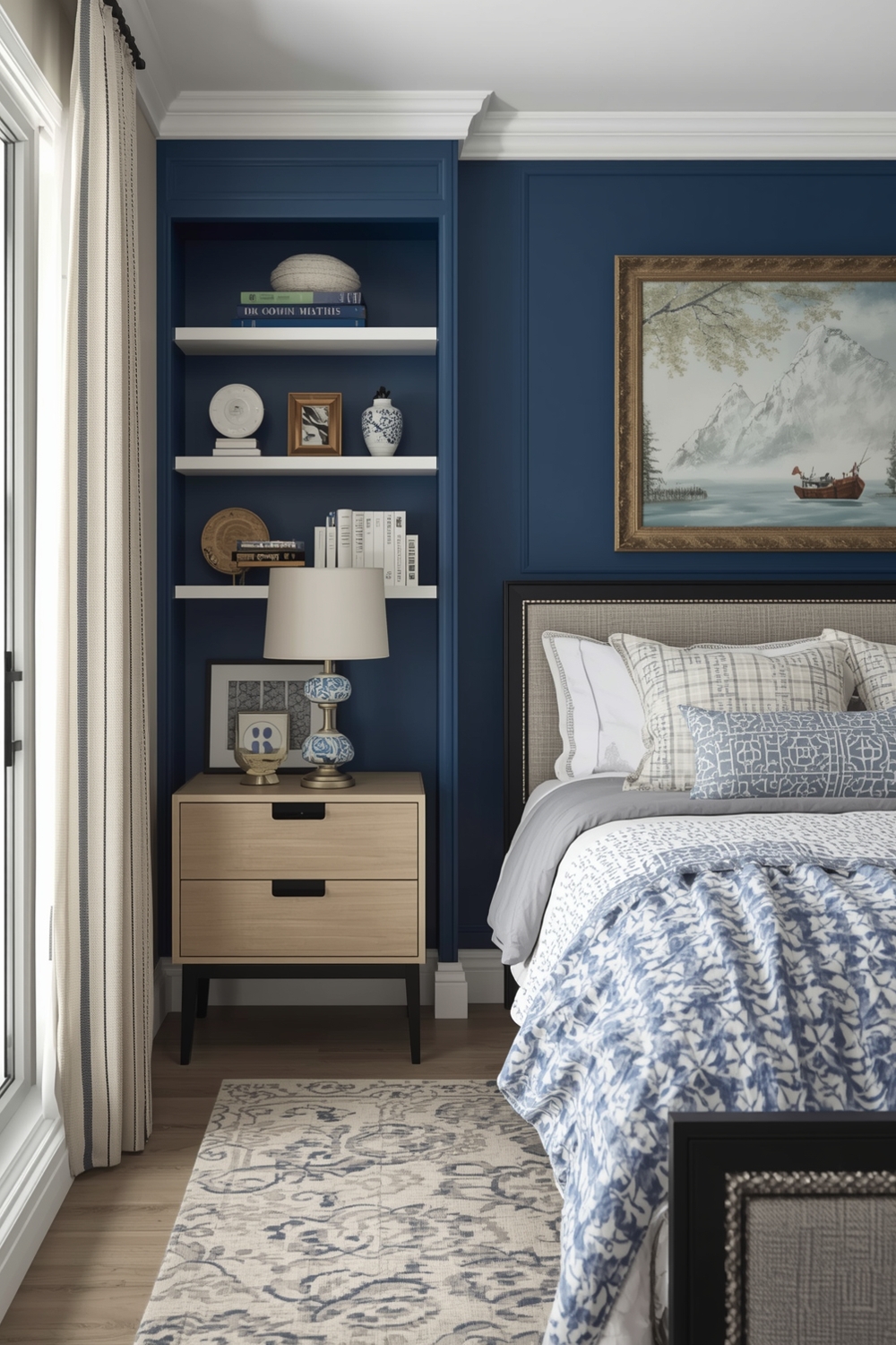 Blue Bedroom Storage Solution Examples
