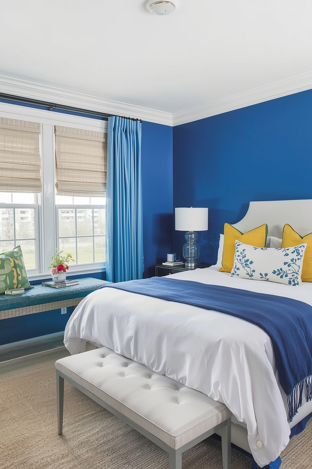 Bright Blue Bedroom Layout Galleries