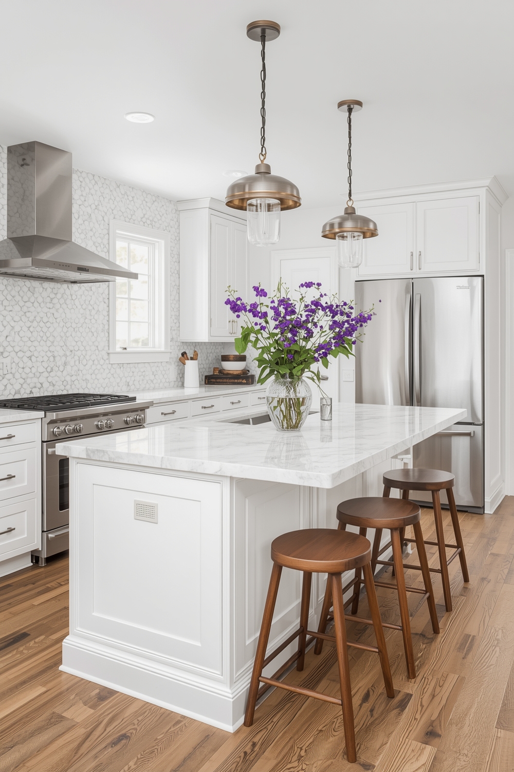 Bright Kitchen Island Layout Inspirations