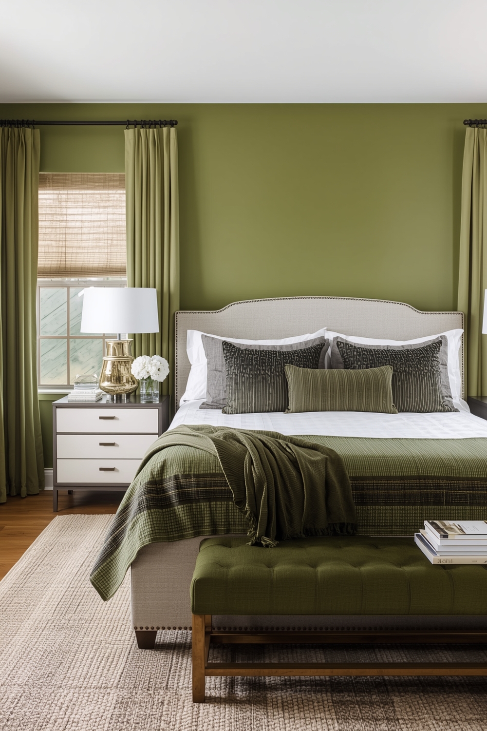 Bright Olive Green Bedroom Idea Boards