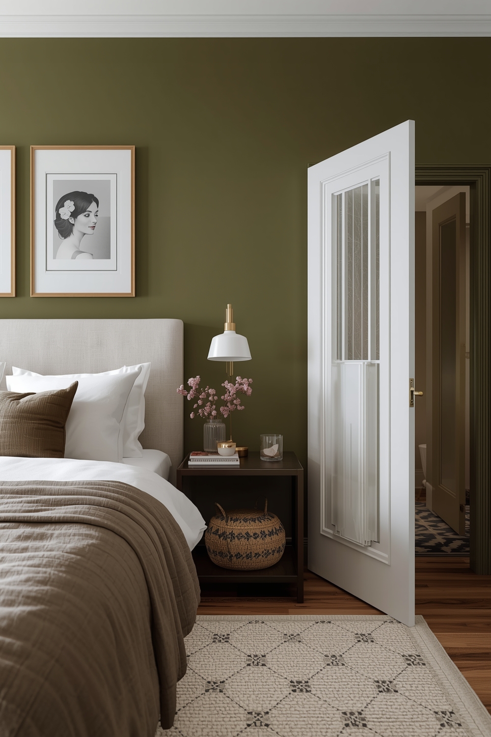 Bright Olive Green Bedroom Layout Examples