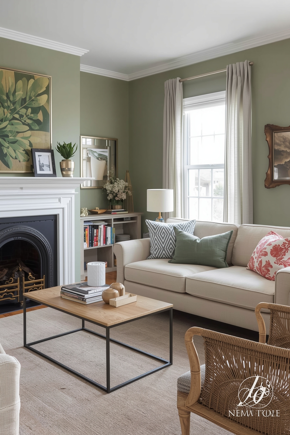 Bright Sage Green Living Room Layout Inspirations