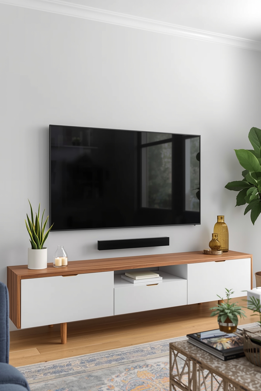 Bright and Current TV Wall Layout Examples