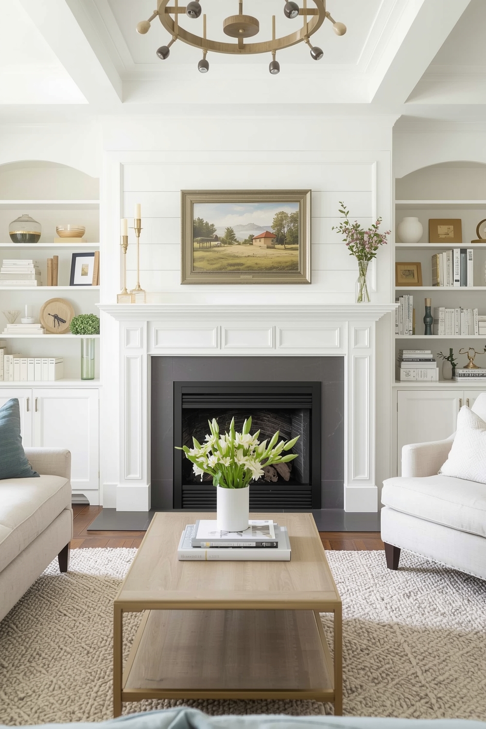 Bright and Snug Fireplace Layout Examples