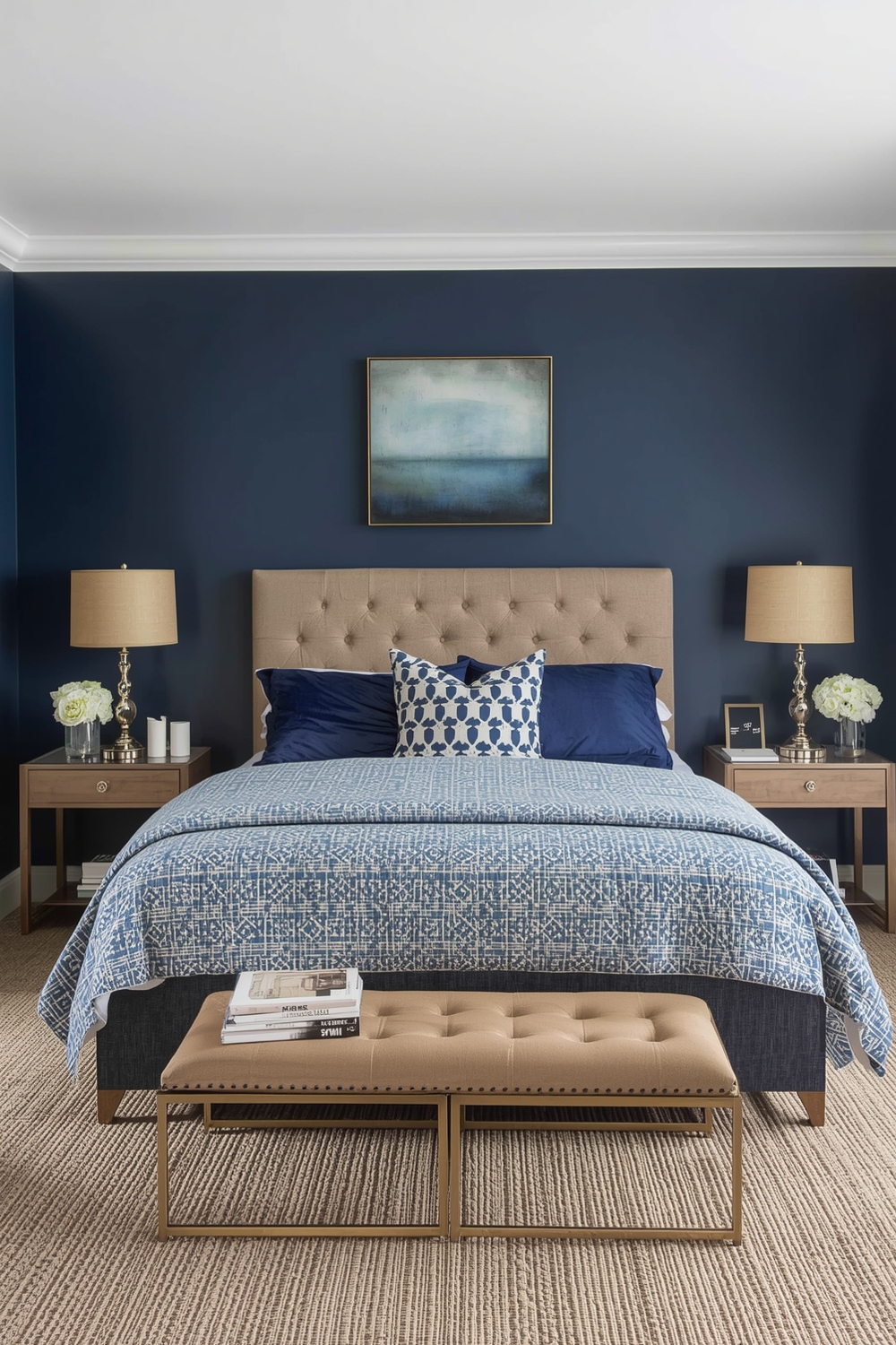Chic Blue Bedroom Layout Galleries