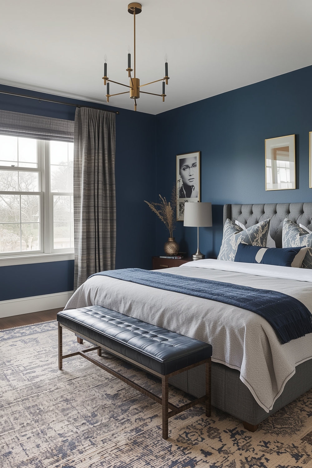Chic Blue Bedroom Layout Pairing Examples