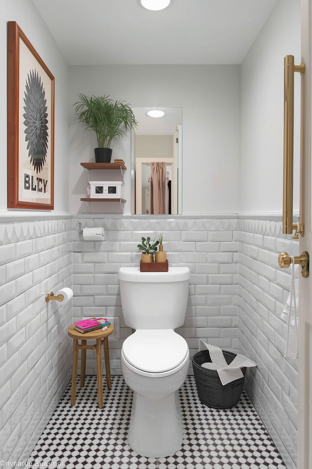 Chic Compact Bathroom Floor Plans