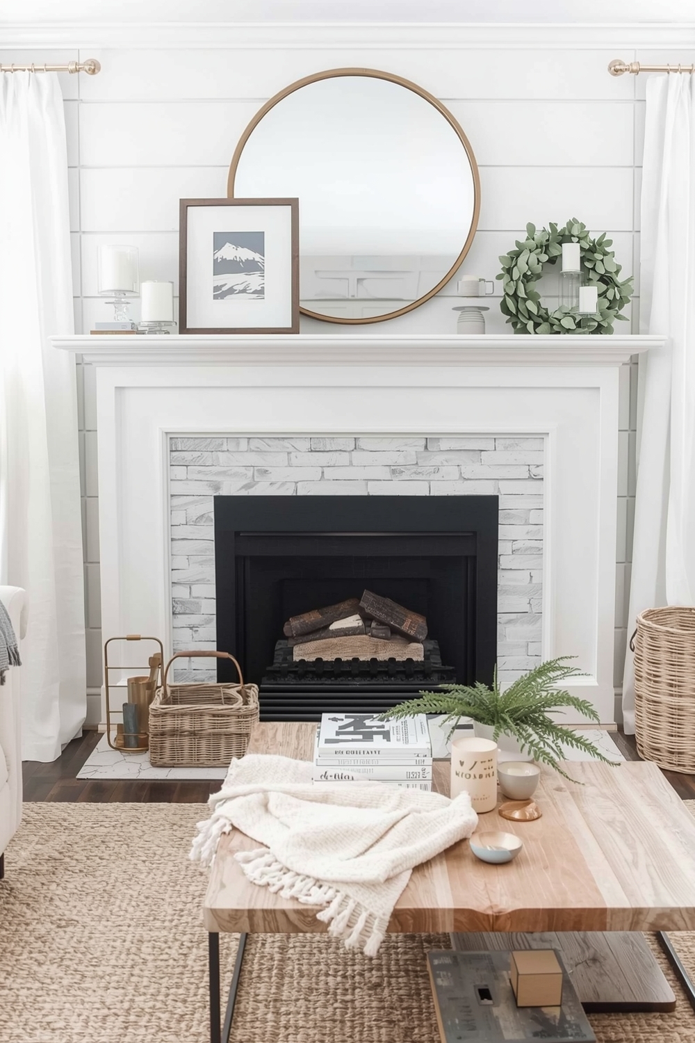Chic Farmhouse Fireplace Idea Boards