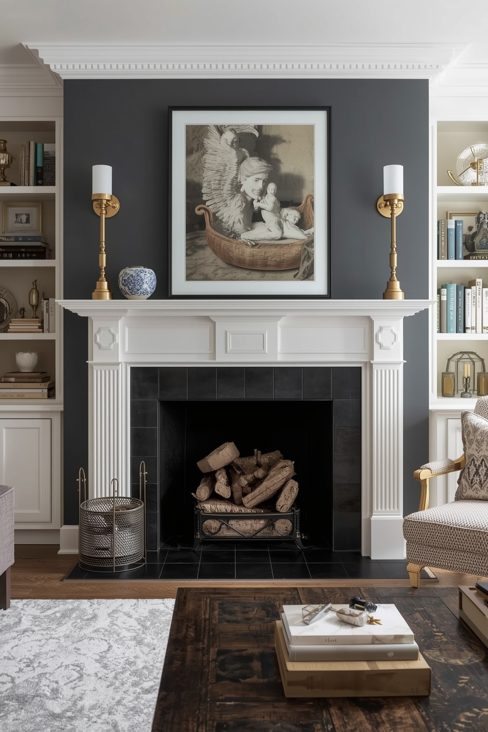 Chic Fireplace Layout Pairing Examples