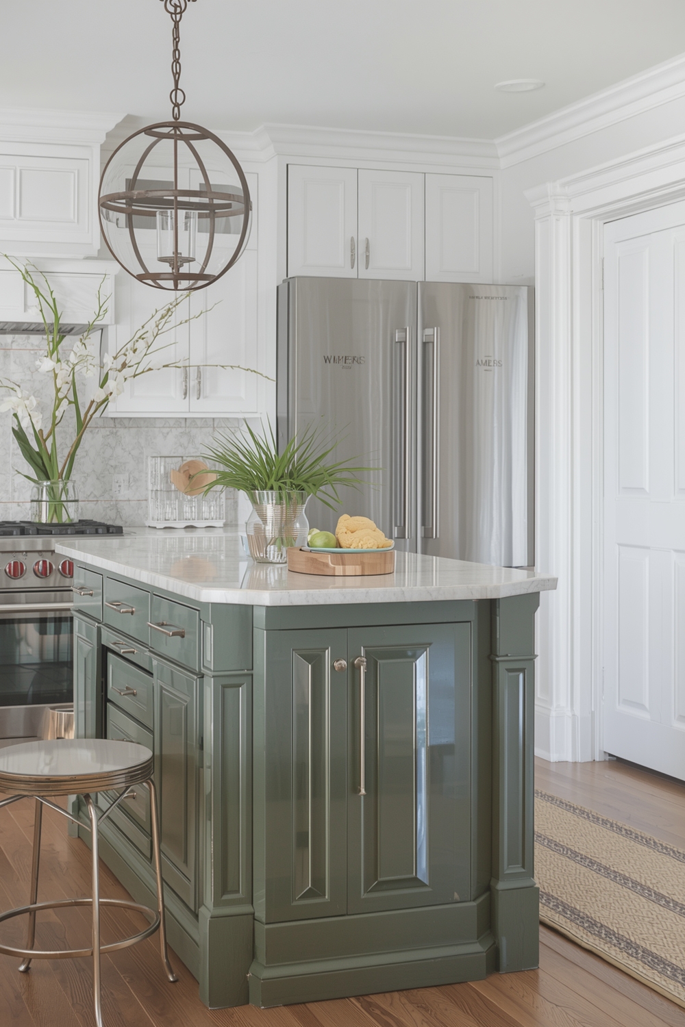 Chic Kitchen Island Accent Detail Ideas