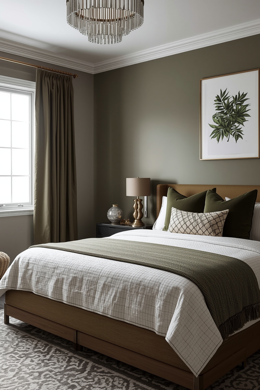 Chic Olive Green Bedroom Design Examples