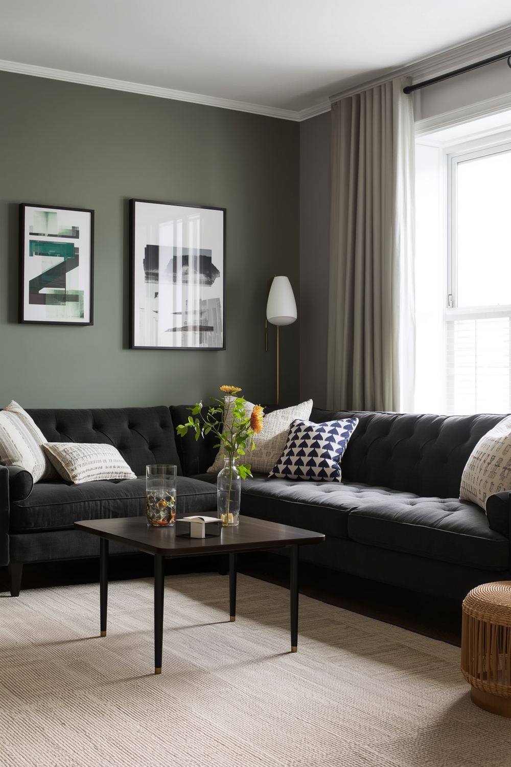 Chic Sage Green Living Room Layout Examples