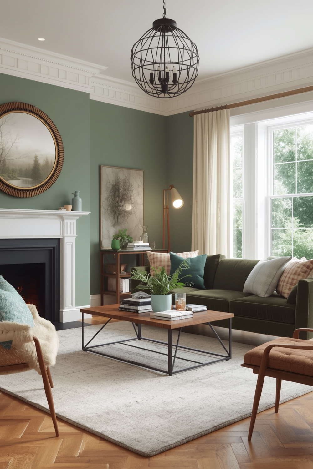 Chic Sage Green Living Room Layout Pairing Examples
