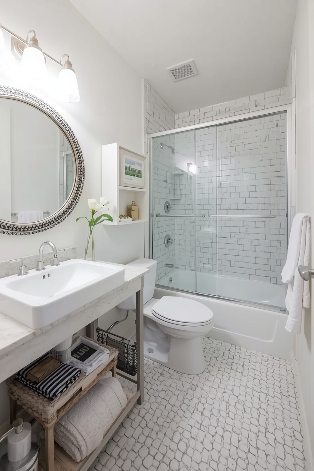 Chic Small Bathroom Layout Examples