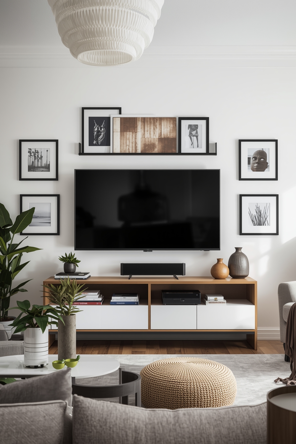 Chic TV Wall Layout Pairing Examples