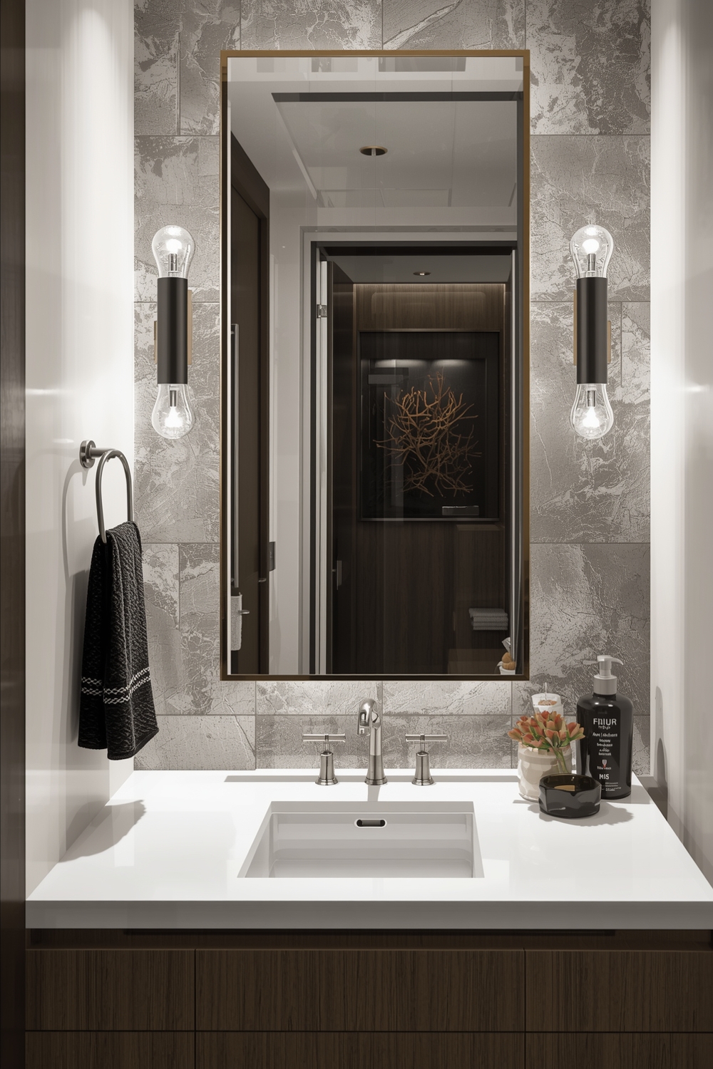 Contemporary Bathroom Mirror Layout Inspirations