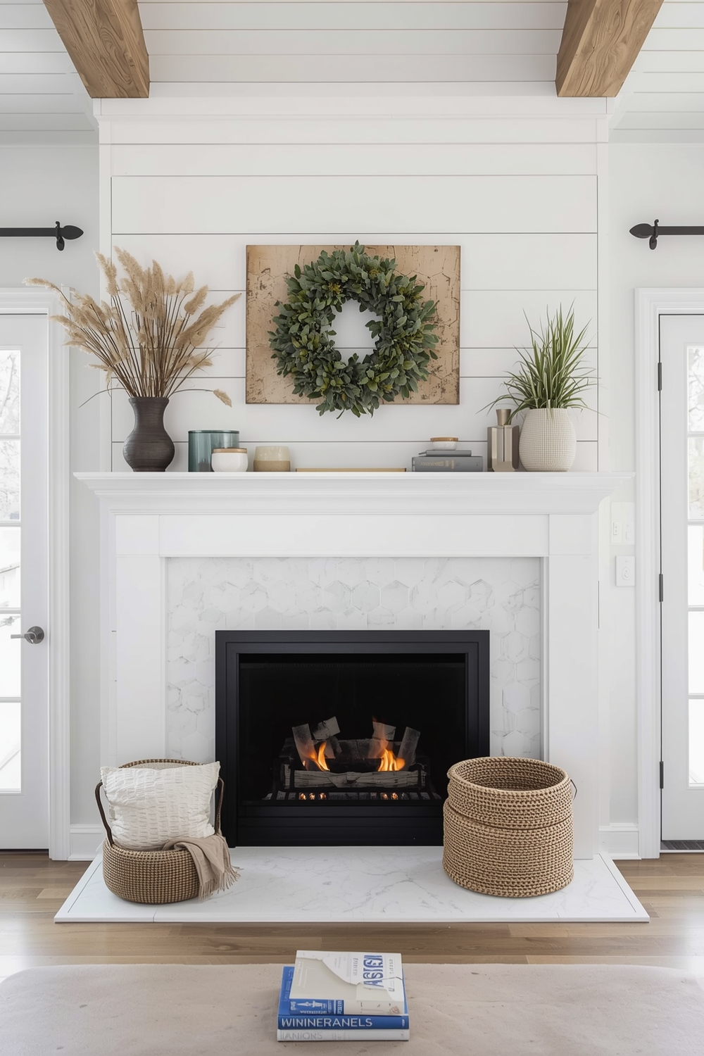 Contemporary Farmhouse Fireplace Design Inspirations