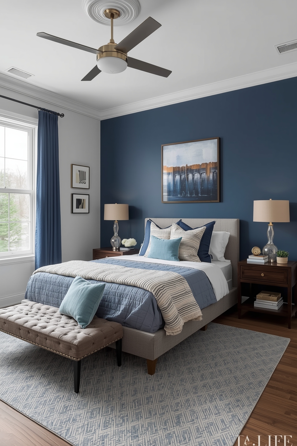 Current Blue Bedroom Design Examples