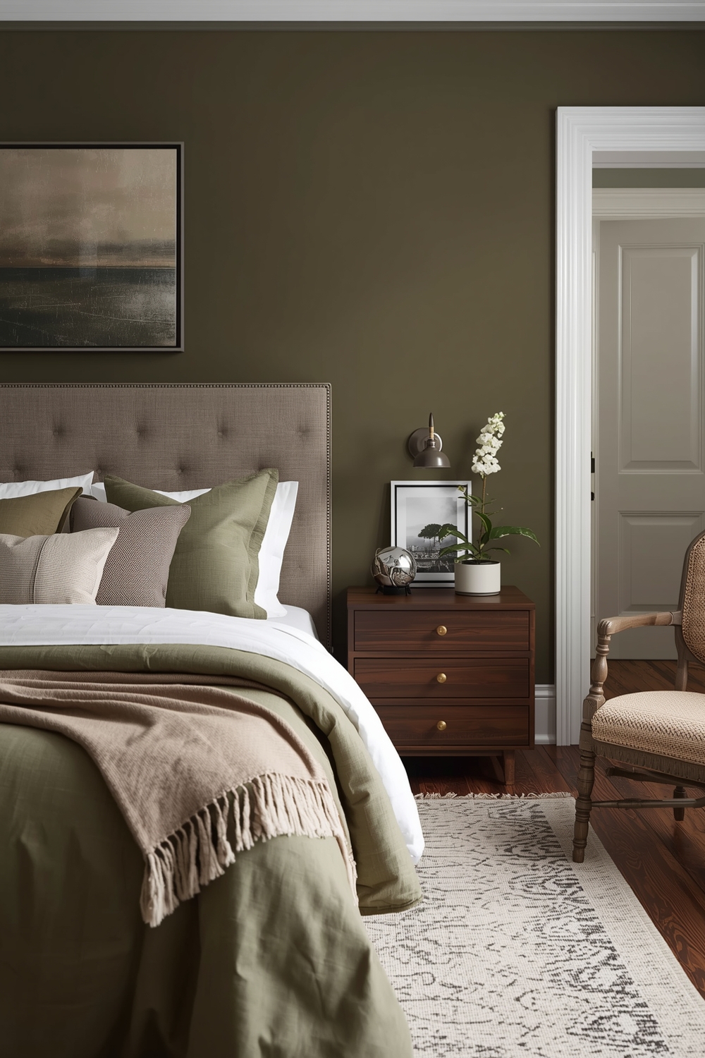Current Olive Green Bedroom Inspiration Galleries