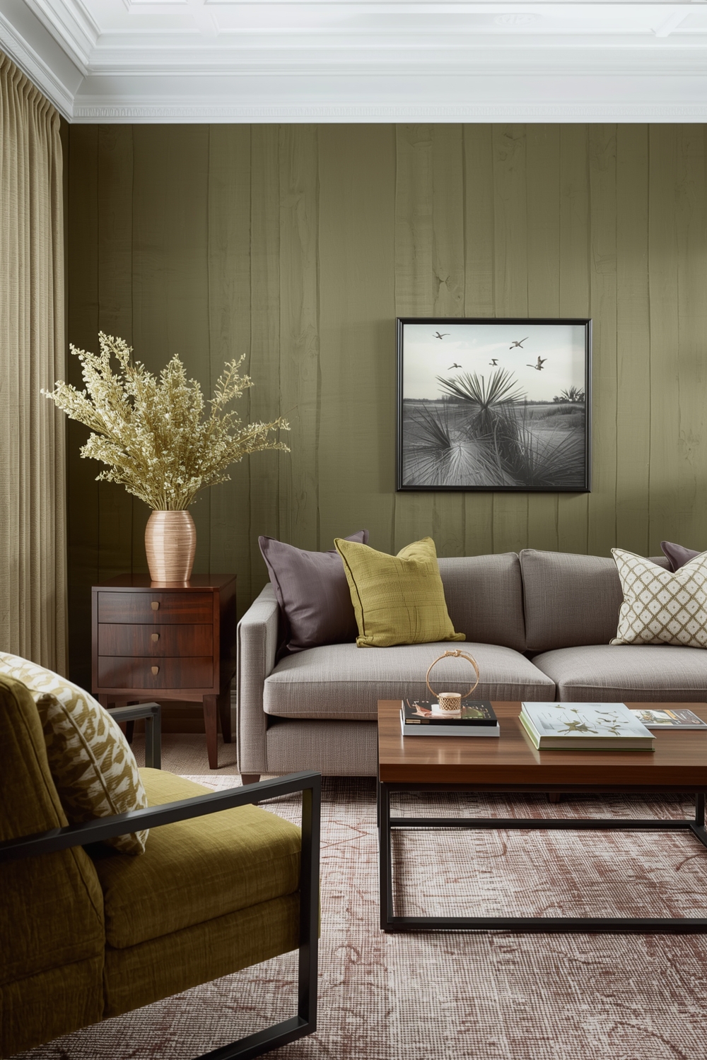 Current Olive Green Living Room Design Galleries