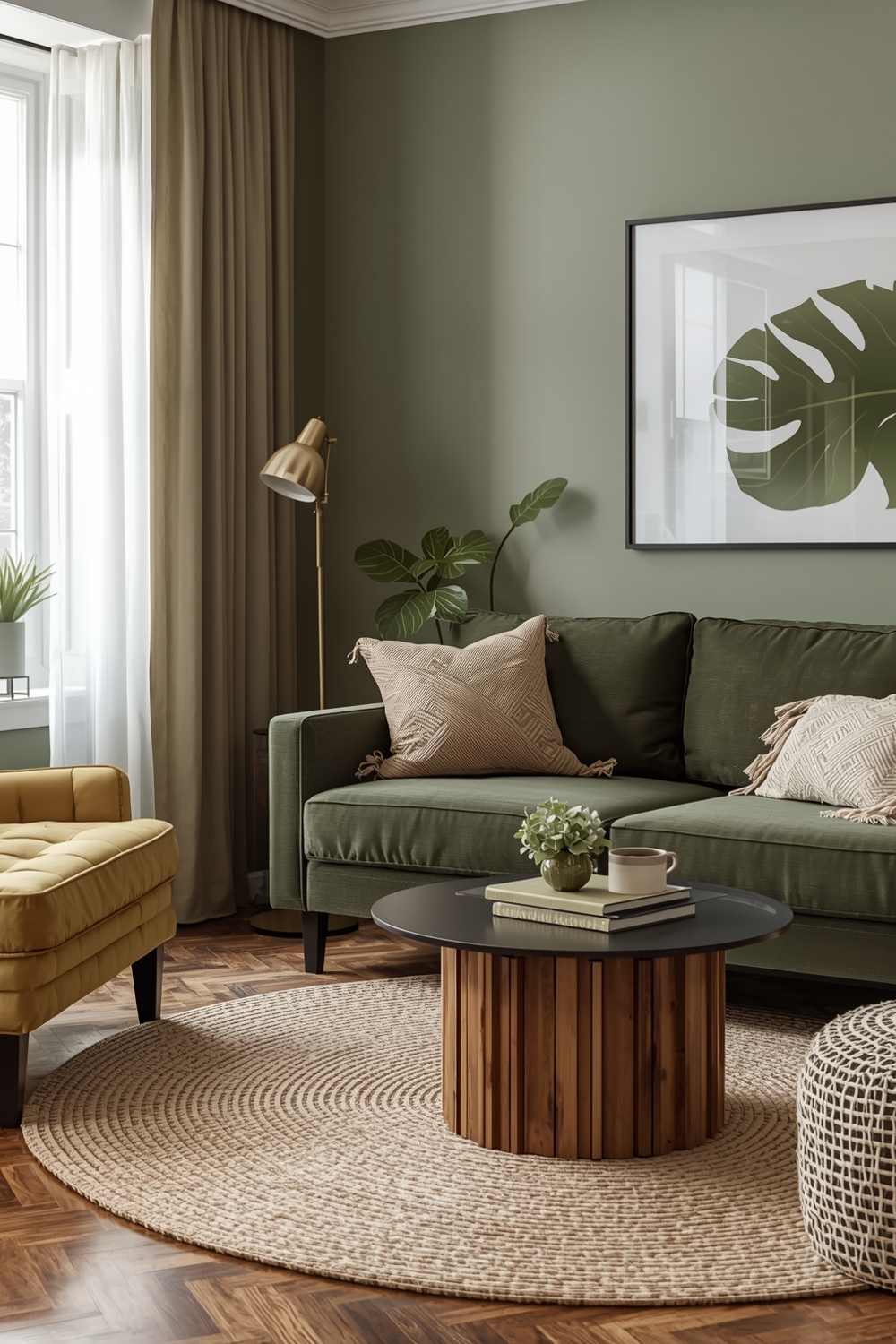 Current Olive Green Living Room Idea Boards