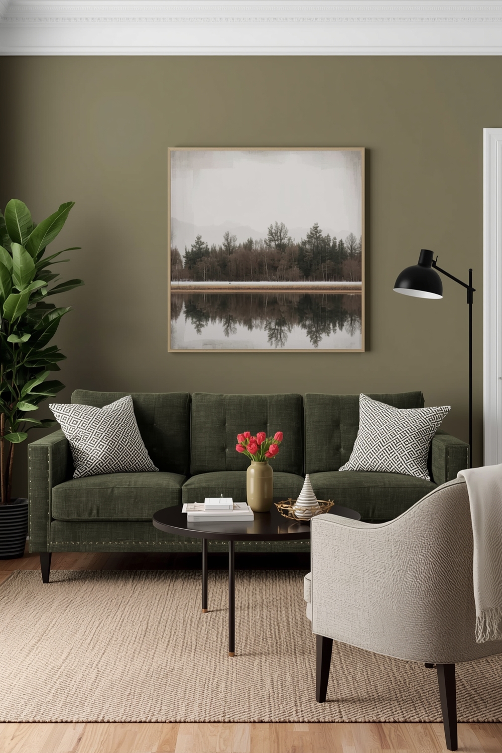 Current Olive Green Living Room Inspiration Galleries