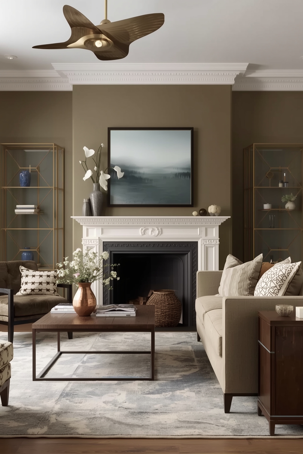 Current Olive Green Living Room Layout Galleries