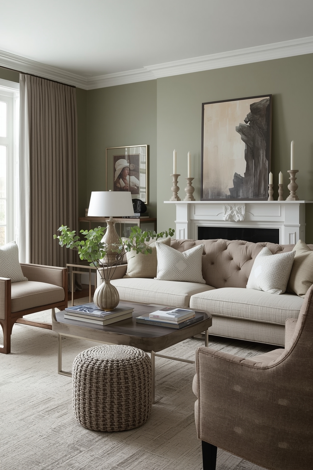 Current Sage Green Living Room Design Galleries