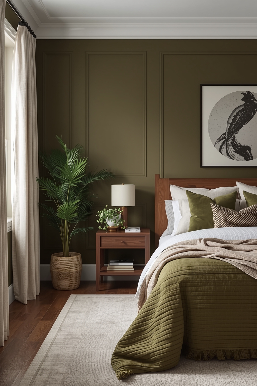 Efficient Olive Green Bedroom Layout Guides