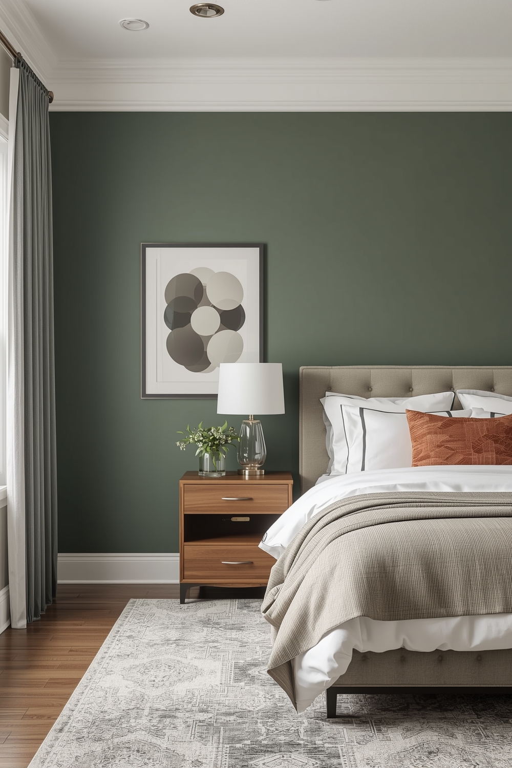 Efficient Sage Green Bedroom Layout Plans